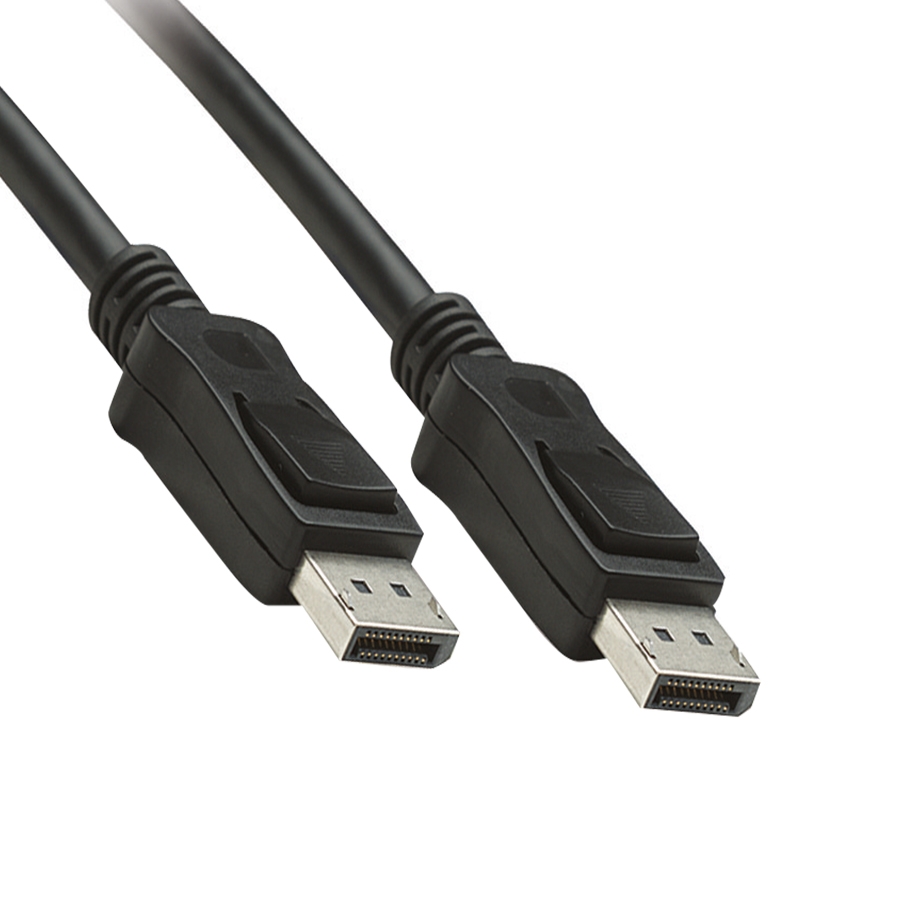 Cable Displayport,Manhattan,307116, V1.2 M-M 2.0M Negro 4K60Hz,Blindado Macho-Macho
