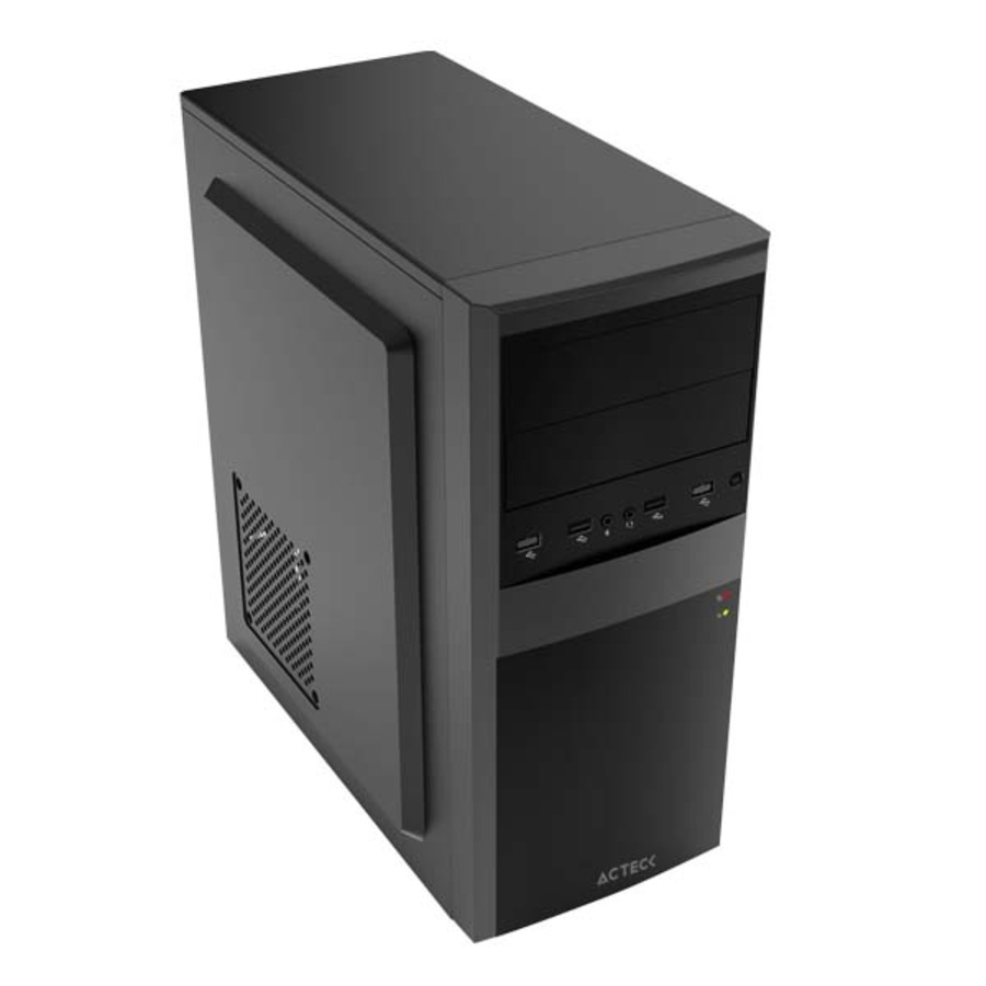 Gabinete Acteck Kiruna Ii Gm420 / Media Torre / Atx, Micro Atx, Mini Itx / Fuente 500W / Metal / Negro / Ac-935685