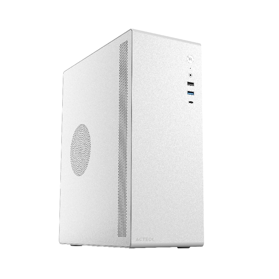 Gabinete Acteck Neuss Gs485 / Micro Torre / Micro Atx, Mini Itx / Fuente Sfx 450W / Metal / Blanco / Ac-935159