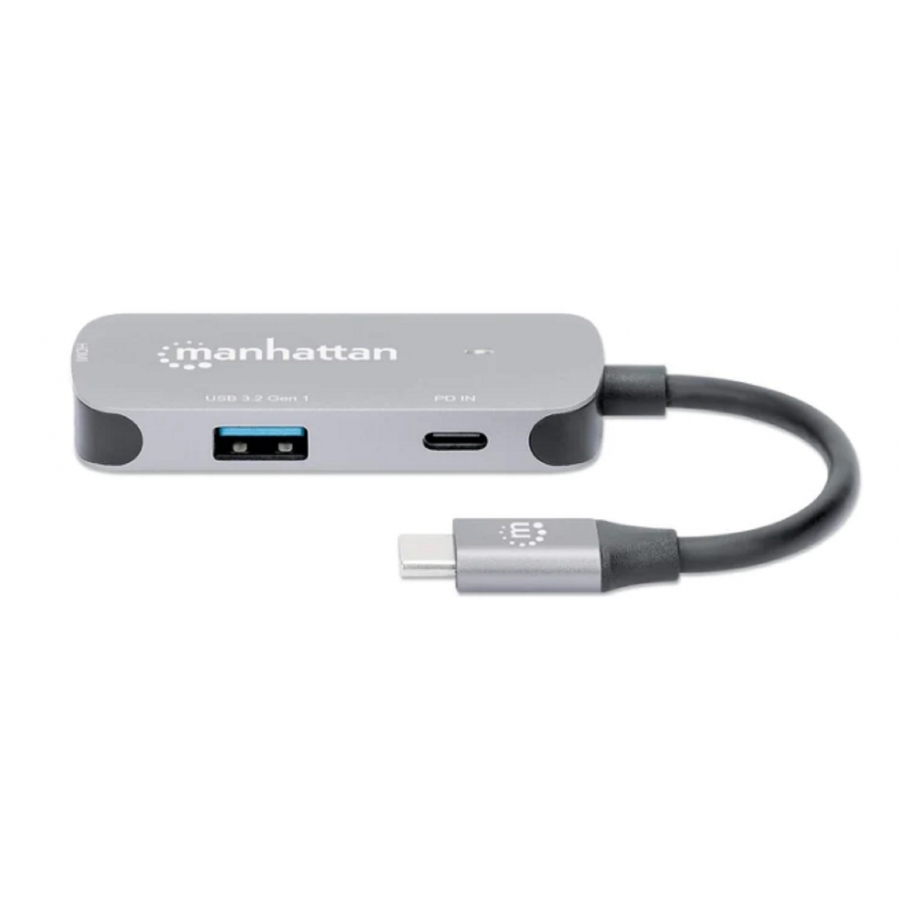 Docking Usb,Manhattan,130707,-C 3 Ptos, Hdmi/Usb-A/Usb-C Pd