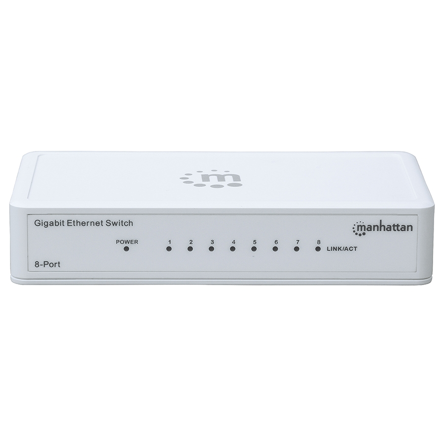 Switch,Manhattan,560702, Gb 8 Ptos Blanco Mh