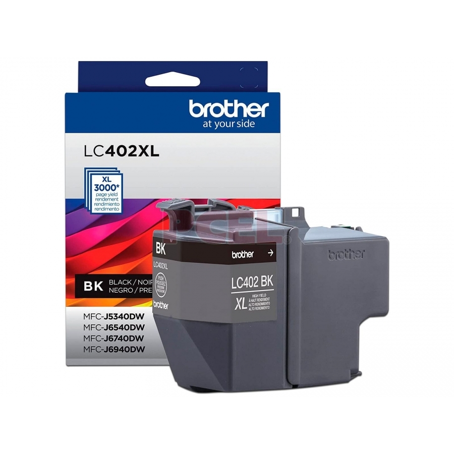 Cartucho De Tinta Brother Negro Lc402Xlbk Alto Rendimiento Hasta 3,000 Pag