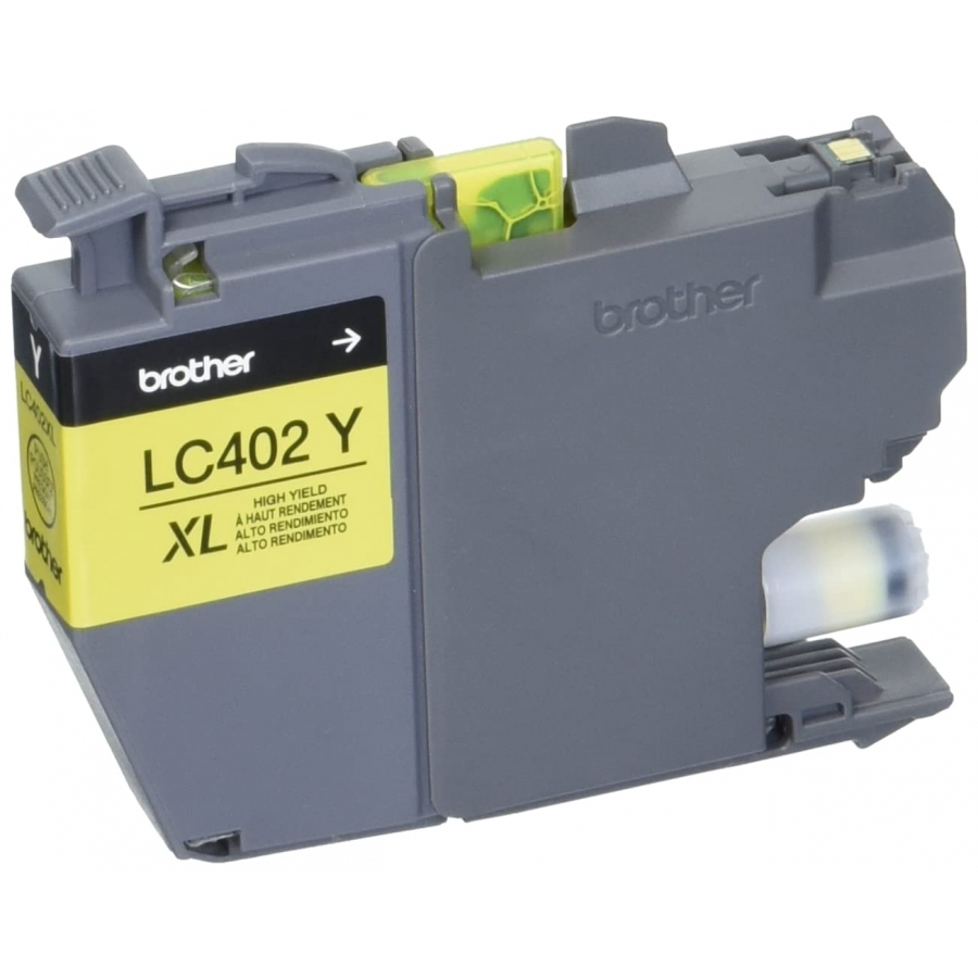 Cartucho Brother Lc402Y Amarillo, Rendimiento 550 Paginas