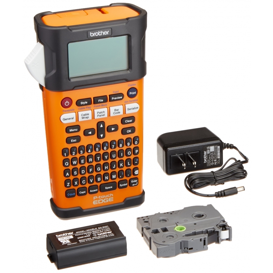 Rotuladora Industrial De Etiquetas Brother Pte300 Teclado Qwerty,Pantalla Lcd, Cintas 3.5Mm, 6Mm, 9Mm, 12Mm, 18Mm