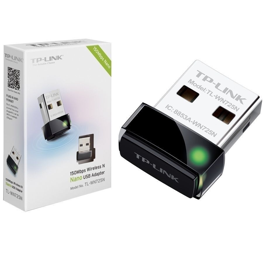 Tarjeta De Red Tp-Link Tl-Wn725N Usb Inalambrica 150 Mbps Tamano Nano