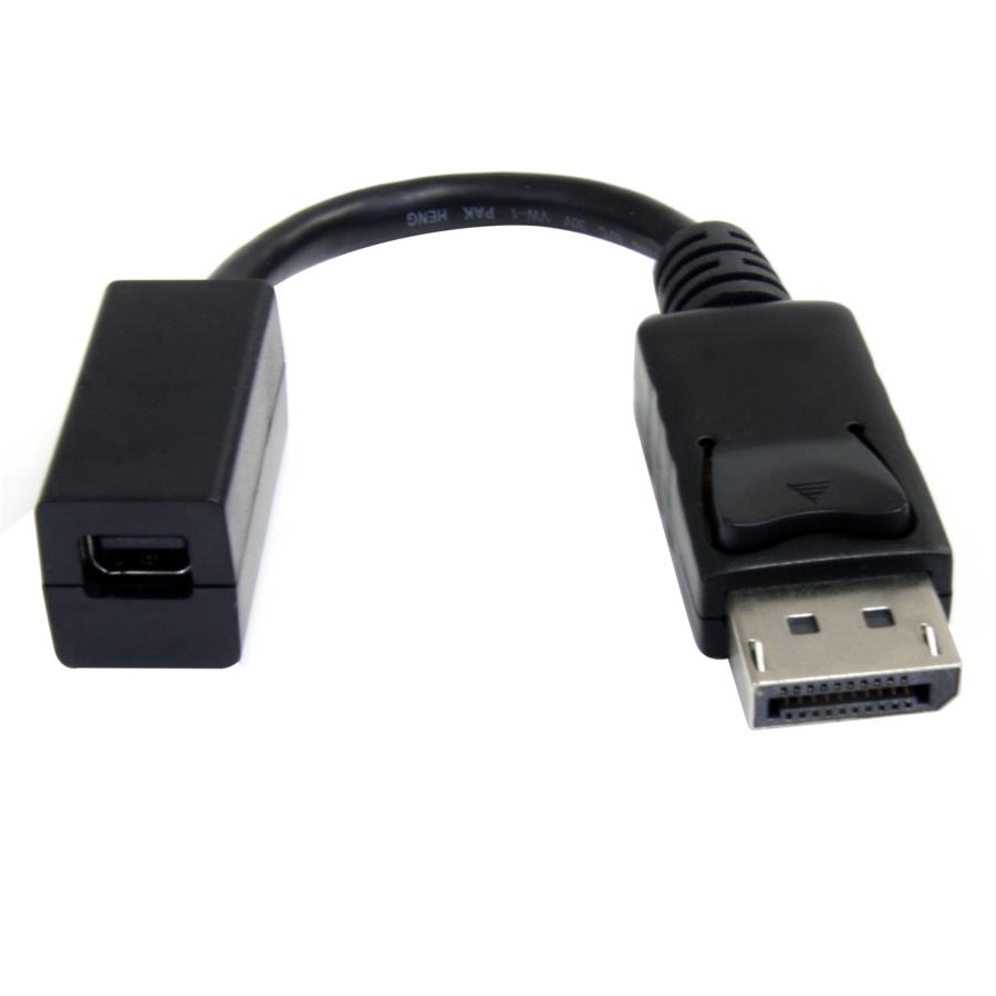 Cable Adaptador De 15Cm De Displayport A Mini Displayport Hembra - Dp Macho - Mini Dp Hembra - Minidp Negro - Startech.Com Mod. Dp2Mdpmf6In