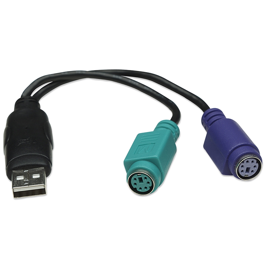 Convertidor Usb,Manhattan,179027, A Ps/2 ,2 Puertos Teclado Y Mouse