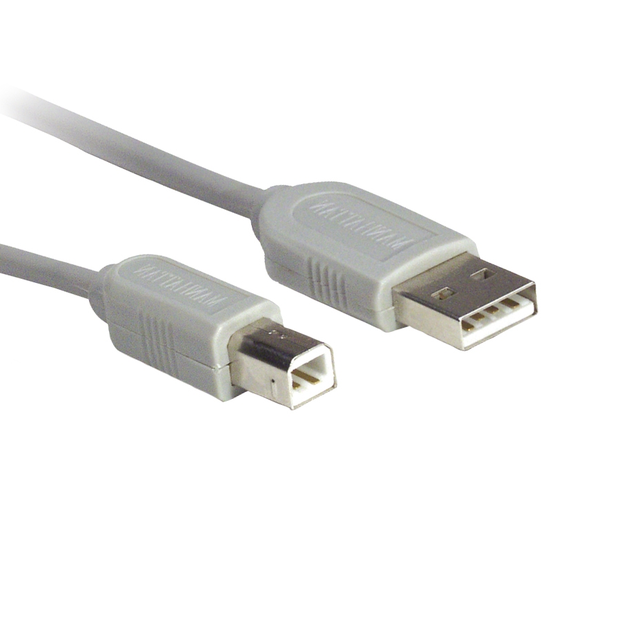 Cable Usb,Manhattan,341028, A-B 4.5M, Gris