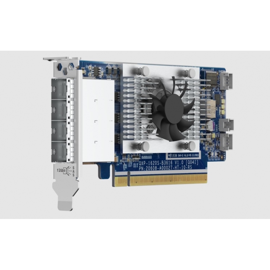 Tarjeta De Expansion Qnap Qxp-1620S-B3616W / Interface Gen 3X16 / 4 Conectores Mini Sas / Compatible Con Series Tl Sas Jbod