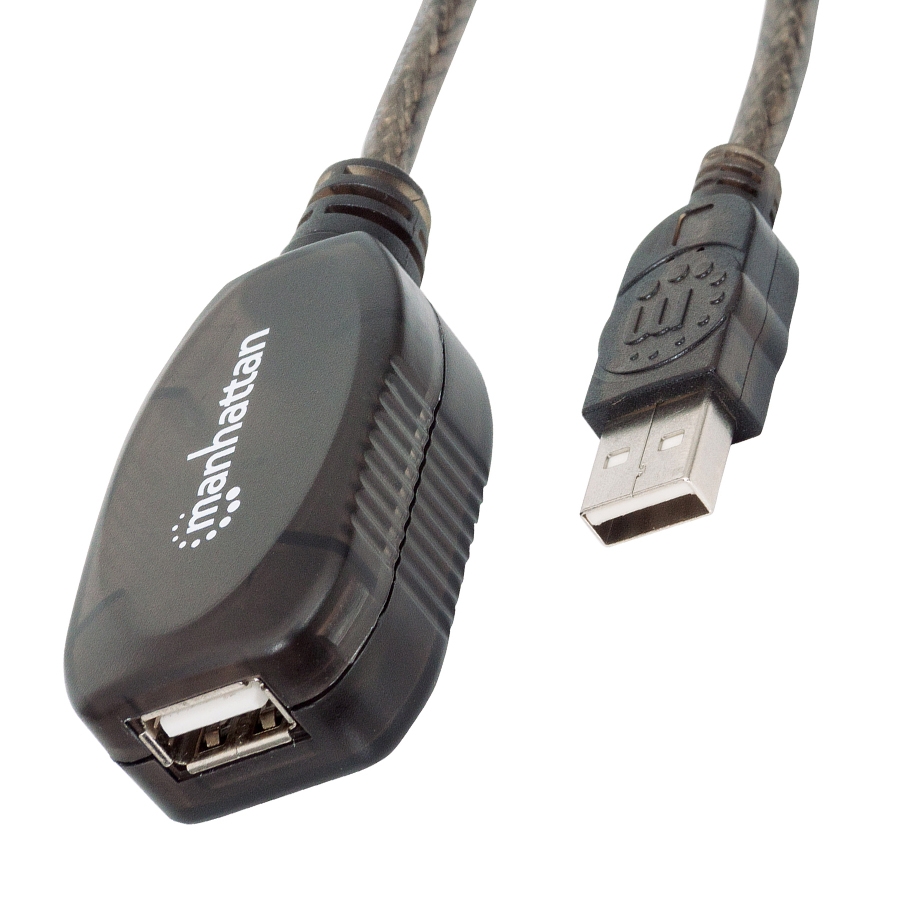 Cable Usb,Manhattan,151573, V2.0 Ext. Activa 10.0M Bolsa