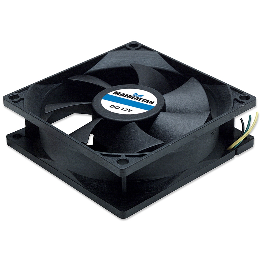 Ventilador,Manhattan,700955, 80X80X25, 3 Pines,Gabinete Cpu