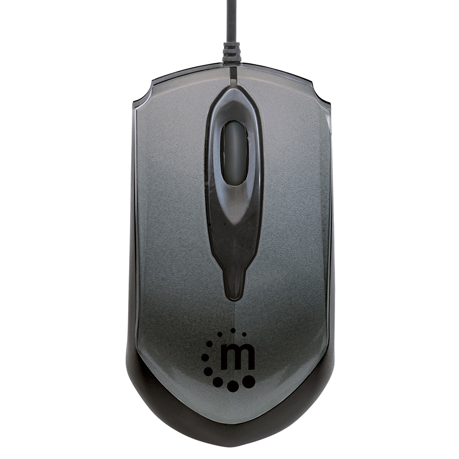 Mouse,Manhattan,179423, Optico Edge Usb Gris/Negro