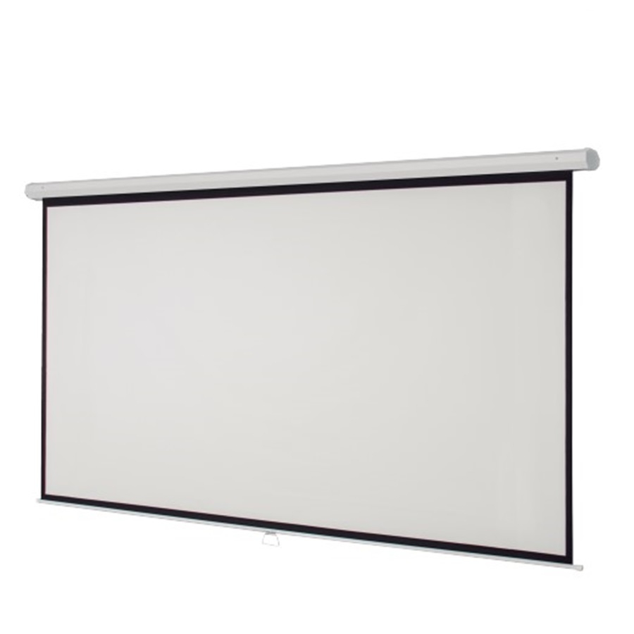 Pantalla Proyeccion Manual Multimedia Screen Msc-154, 86 Pulgadas Diagonal, Medida 154 Cm X 154Cm, Formato 1:1, Color Blanco Mate, Para Colgar O Pared