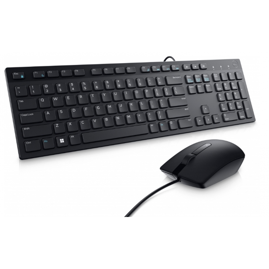 Kit Teclado Y Mouse Dell Km300C | Alambrico De 105 Teclas En Español Color Negro