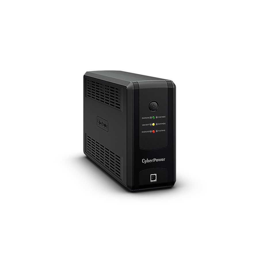 No Break Cyberpower Ut550Gu 550Va / 275W, Interactivo, Indicadores Led, 8 Nema 5-15R 4 Respaldo / 4 Supresin Y Regulacin, Torre, Puerto Usb, Green Power, 2 Años En Equipo, 1 Año En Batera.