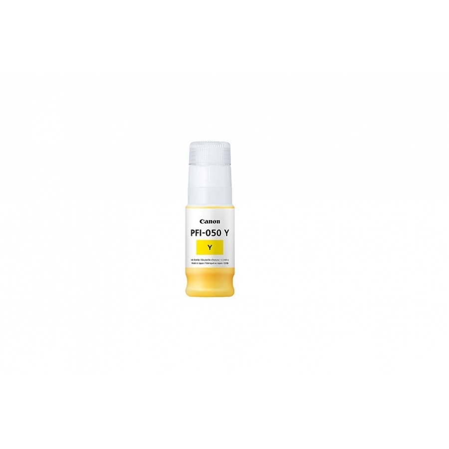 Tanque De Tinta Canon Pfi-050 Y Amarillo,Compatible Tc-20, Capacidad 70 Ml