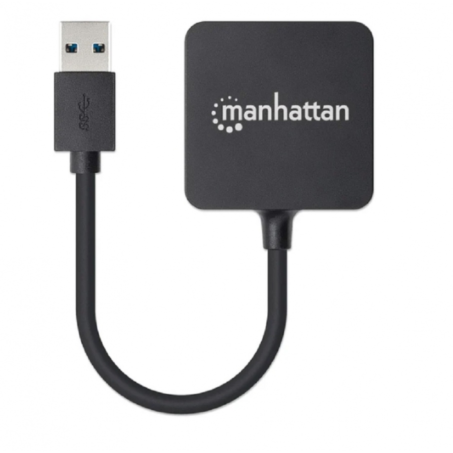 Hub Usb,Manhattan,162296, V3.0  4 Ptos Mini