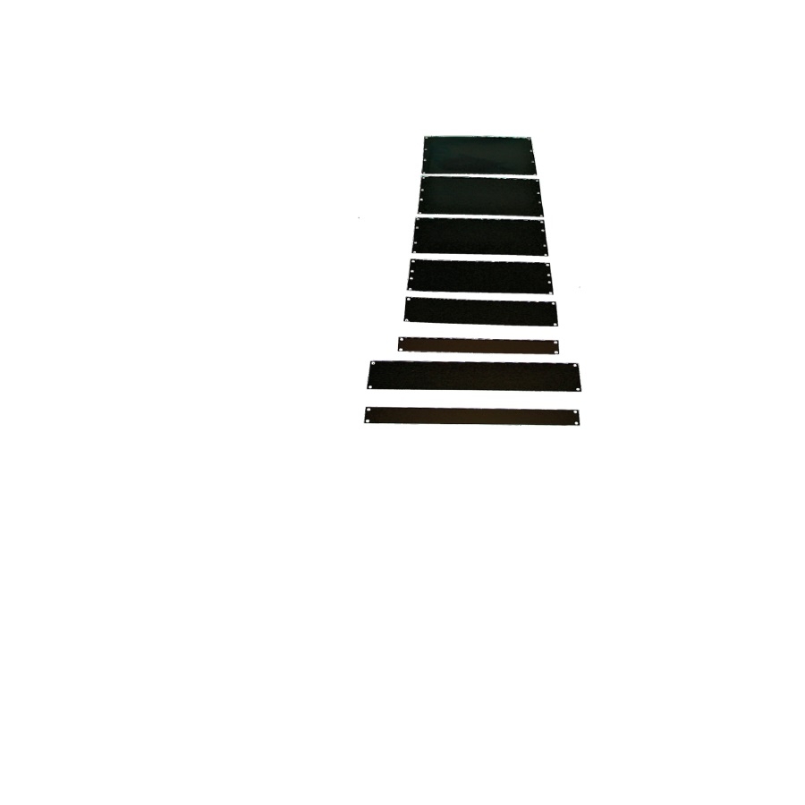 Panel Ciego North System 3.5 2 U.R. X19 De Acero Color Negro