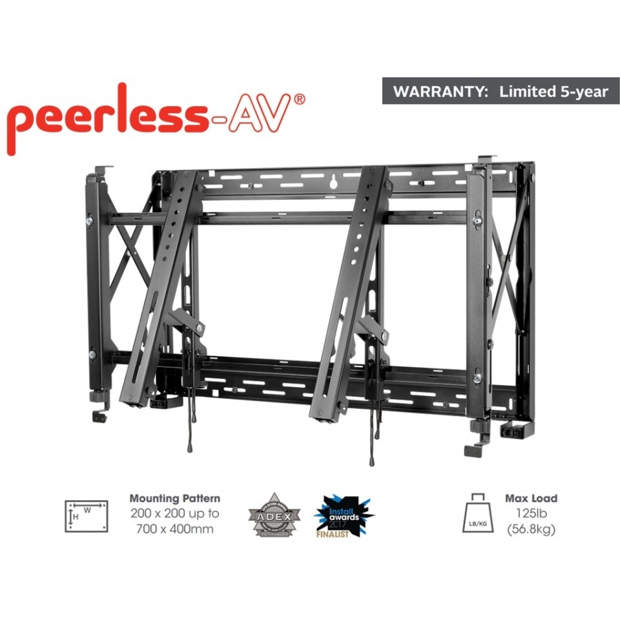 Soporte Para Video Wall Peerless Ds-Vw765-Lqr Horizontal Para Monitores De 42 A 65 Liberación Por Presión