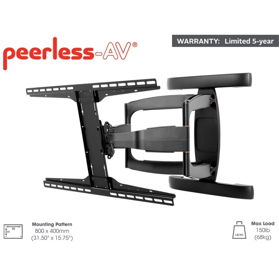 Soporte Articulado Peerless Sa771Pu Para Monitores De 46 A 90 Capacidad De Carga De Hasta 68 Kg