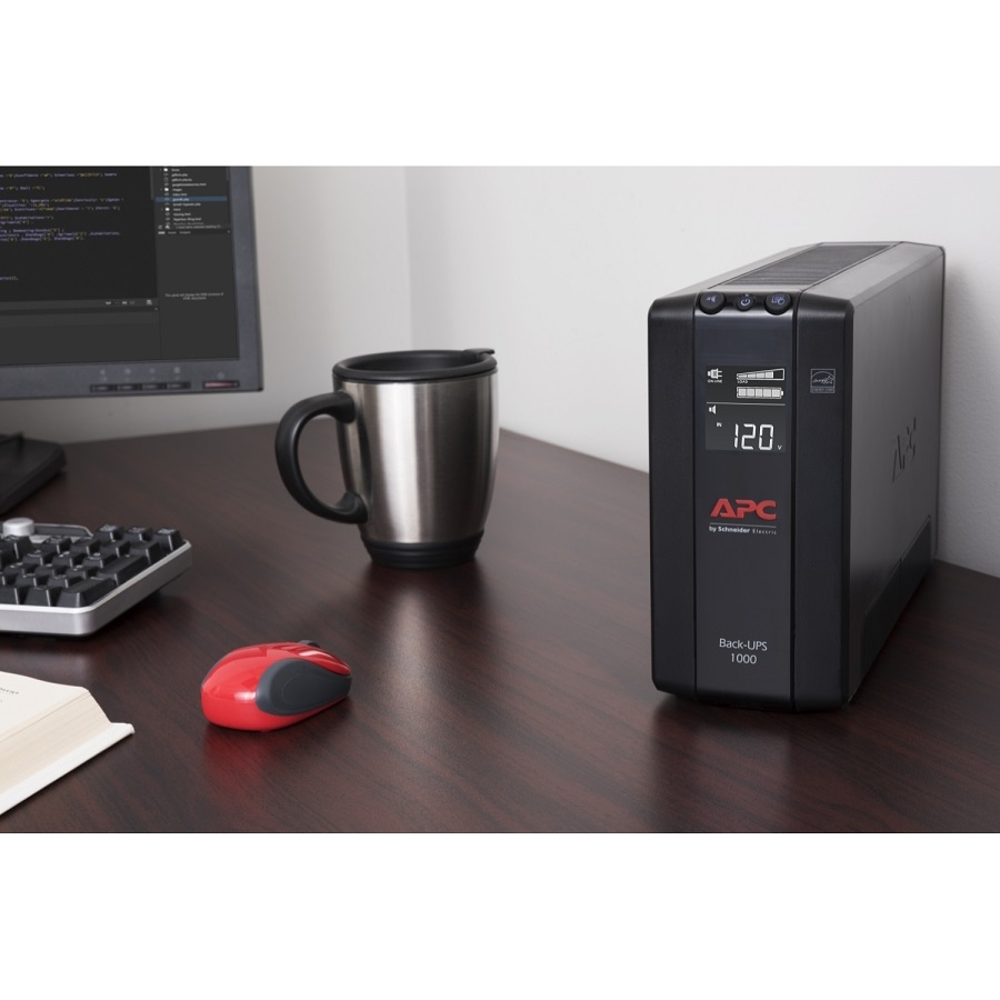Unidad Back Ups Pro Bx 1000 Va, 8 Tomas De Salida, Avr, Interfaz Lcd, Lam 60 Hz
