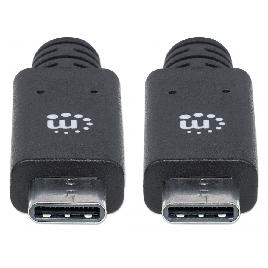 Cable Usb,Manhattan,355223,-C V3.1, C-C 1.0M Negro 10Gbps 5A