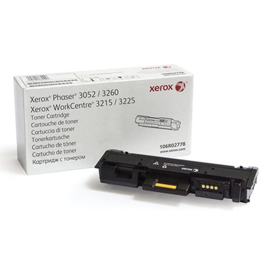 Toner Xerox Negro 06R02778, Alta Capacidad 3K, Para Phaser 3052/3260/ Workcentre 3215/3225