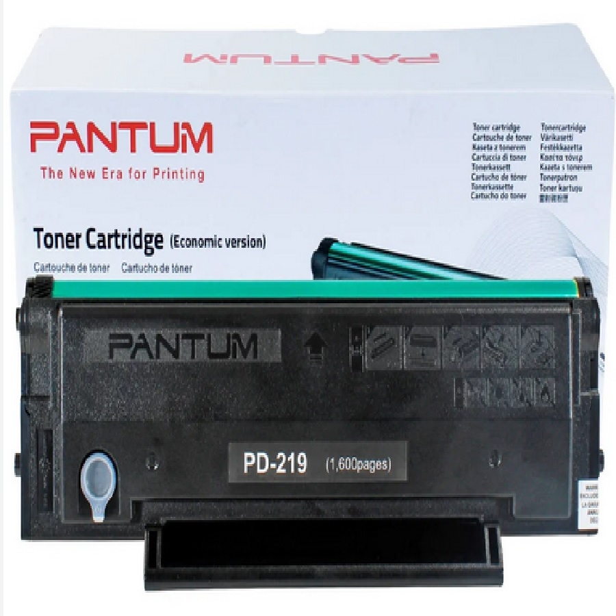 Toner Pantum Pd219 Negro, Rendimiento 1600 Paginas, Para Equipo P2509W, M6509Nw Y M6559Nw