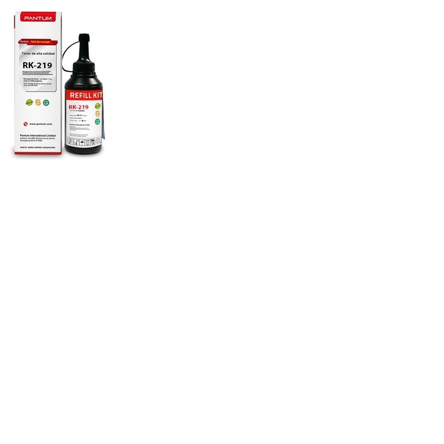 Recarga Pantum Rk219 Negro, Rendimiento 1600 Paginas, Para Equipo P2509W, M6509Nw Y M6559Nw