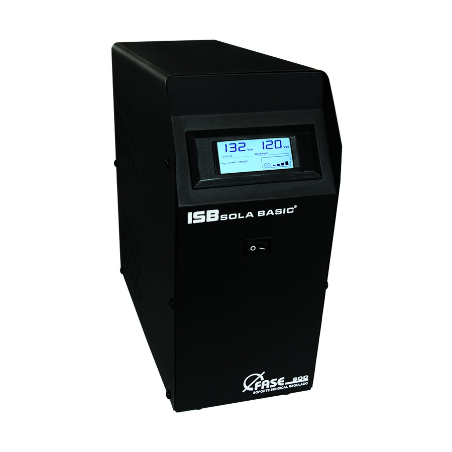 No Break Sola Basic Isb Srs-21-801, 800Va, 4 Contactos, C/ Regulador, C/ Cfp Senoidal.