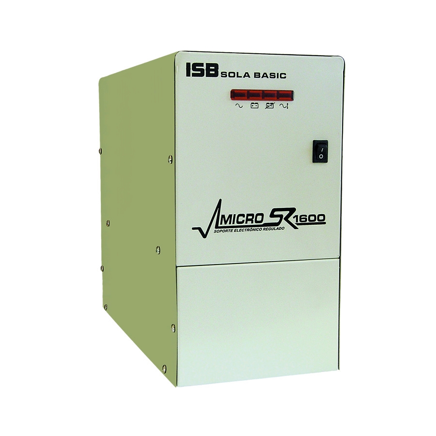 No Break Sola Basic Isb Micro Sr Xr-21-162, 1600Va / 1000 Watts, 6 Contactos, C/Regulador