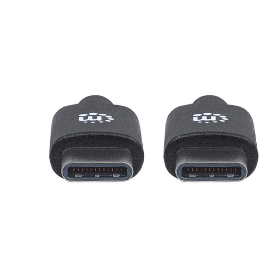 Cable Usb,Manhattan,354882,-C V2.0, C-C 3M Negro  60W, 480Mb