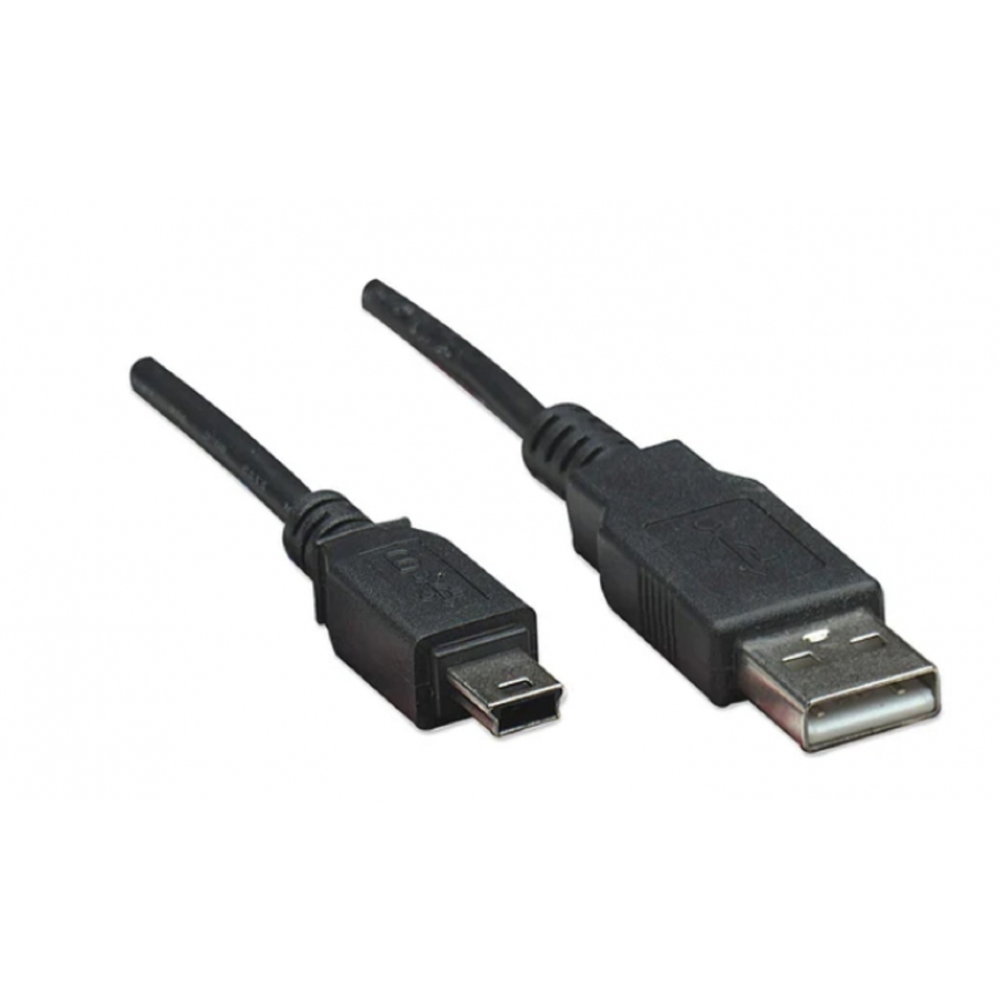 Cable Usb,Manhattan,302340, V2.0 A-Mini B 3.0M Negro