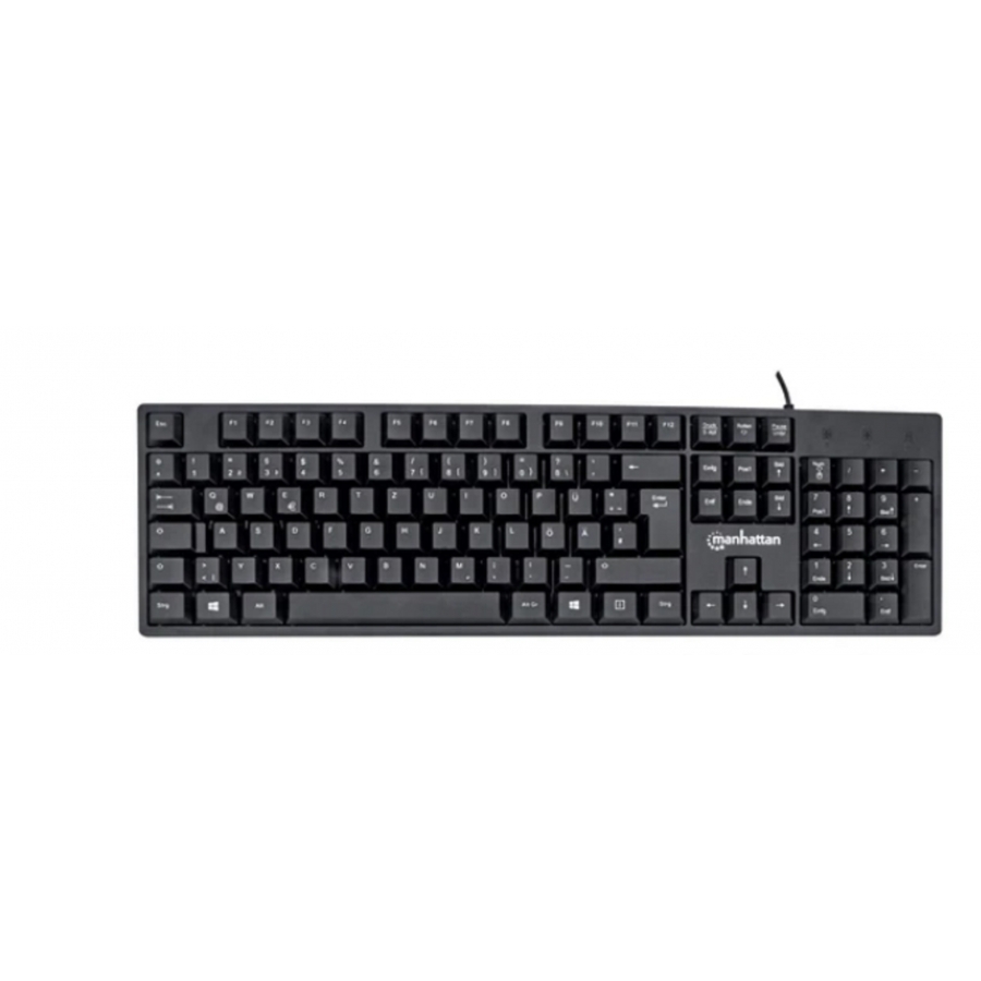 Teclado,Manhattan,179324, Mx Usb Cableado