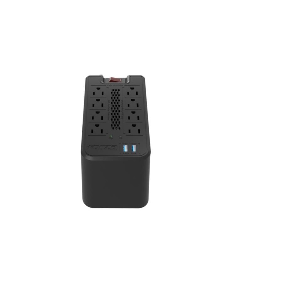 Regulador Automatico De Voltaje Forza Fvr-1221Usb 1200Va/600W 8 Slds 2 Usb 120V