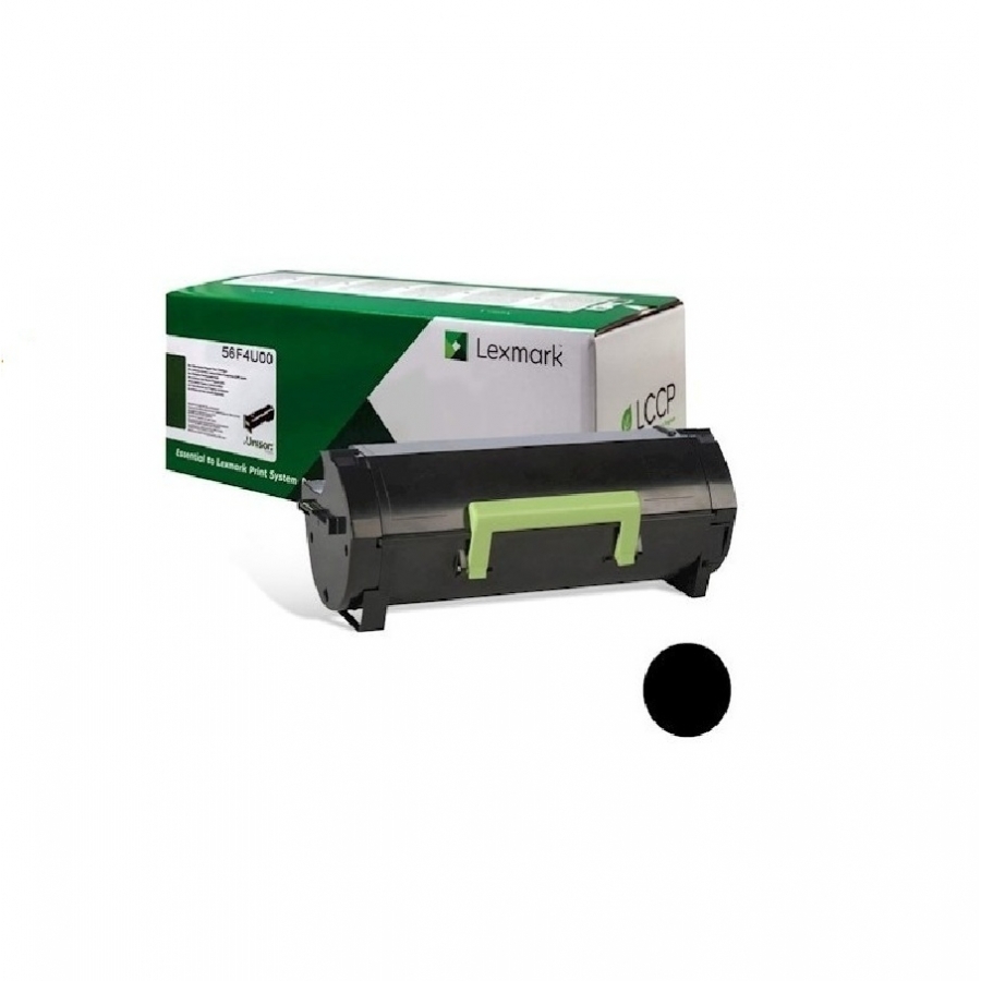 Toner Laser Lexmark, Negro, Ultra Alto Rendimiento, Np 56F4U00, Hasta 25,000 Paginas, 5 De Cobertura , Modelos Mx521,Ms521,Mx622,Ms621,Mx522,Ms622