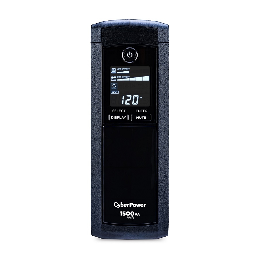 No Break Cyberpower Cp1500Avrlcd 1500Va/ 900 Watts, Interactivo,Torre, 12 Nema 5-15R, 6 Respaldo Y 6 Supresin, 3 Años De Garanta, Incluyendo Batera.