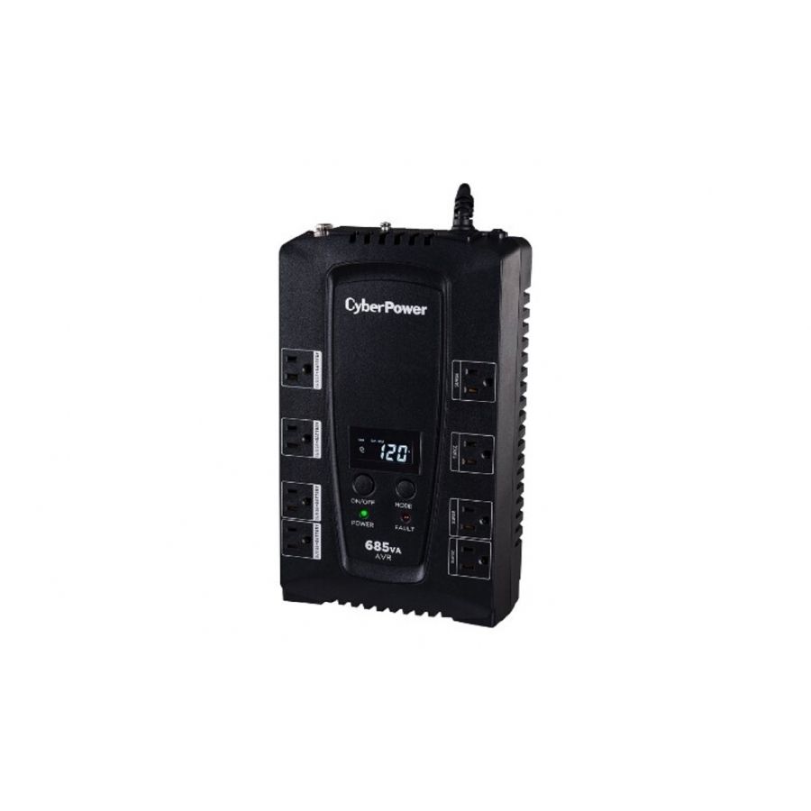 No Break / Ups Cyberpower Lcd Inteligente 685 Va 390 Watts 3 Años De Garanta En Pila Y Equipo