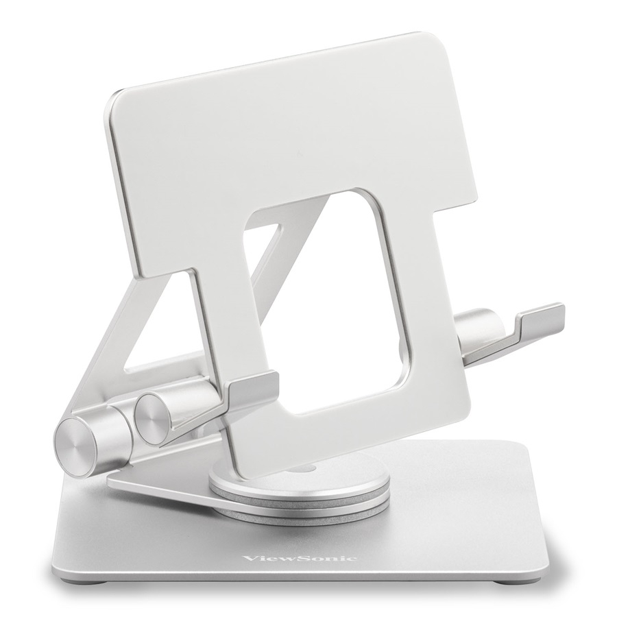 Soporte Para Monitor Portatil Viewsonic Lcd-Stnd-001, Giro 360 Grados, Inclinacion, Ajuste De Altura, Marco De Aluminio Ultraligero, Funda Protectora Incluida