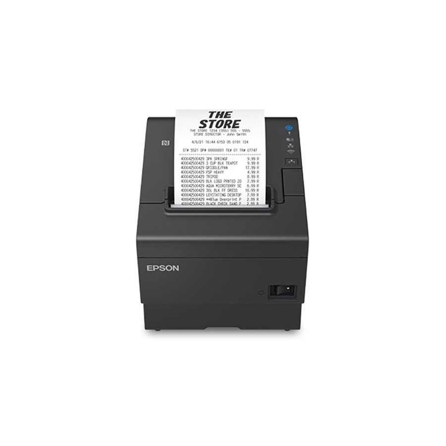 Miniprinter Epson Tm-T88Vii, Termica, 80 Mm O 58 Mm, Ethernet, Usb Recibo /Autocortador, Negra