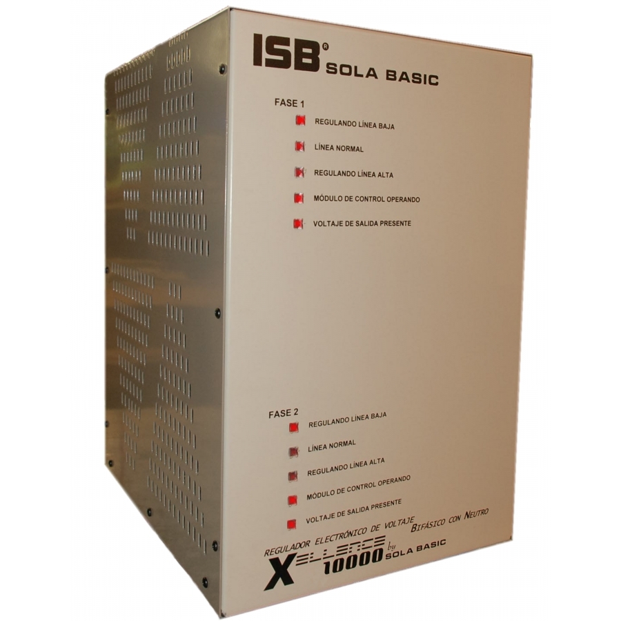 Regulador Electronico De Voltaje Sola Basic Isb Xellence De 10000Va Bifasico 220/127