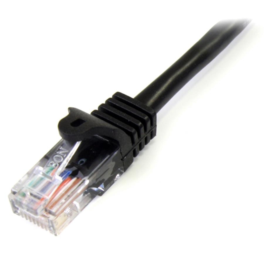 Cable De 3M Negro De Red Fast Ethernet Cat5E Rj45 Sin Enganche - Cable Patch Snagless - Startech.Com Mod. 45Pat3Mbk