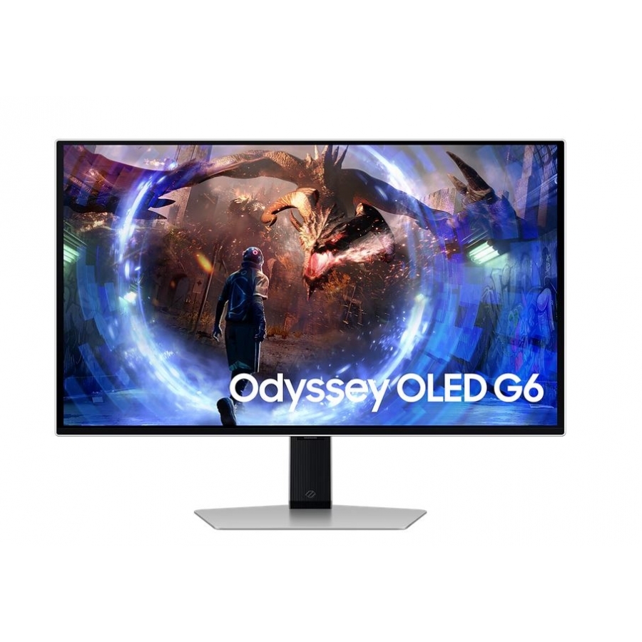 Monitor Led Samsung 27 Pulgadas Qhd (2,560 X 1,440) Flat Odyssey Oled G6, 0.03Ms (Gtg), 360 Hz, Freesync , D. Port, Hdmi, Usb Hub