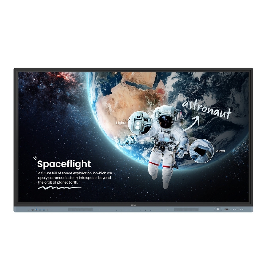 Monitor Señalizacion Digital Benq Rm7504 75 Uhd 4K 450Nits Android 13.0 8Gb Ram 32Gb Rom 40 Puntos Tactiles 3 Años De Garantia