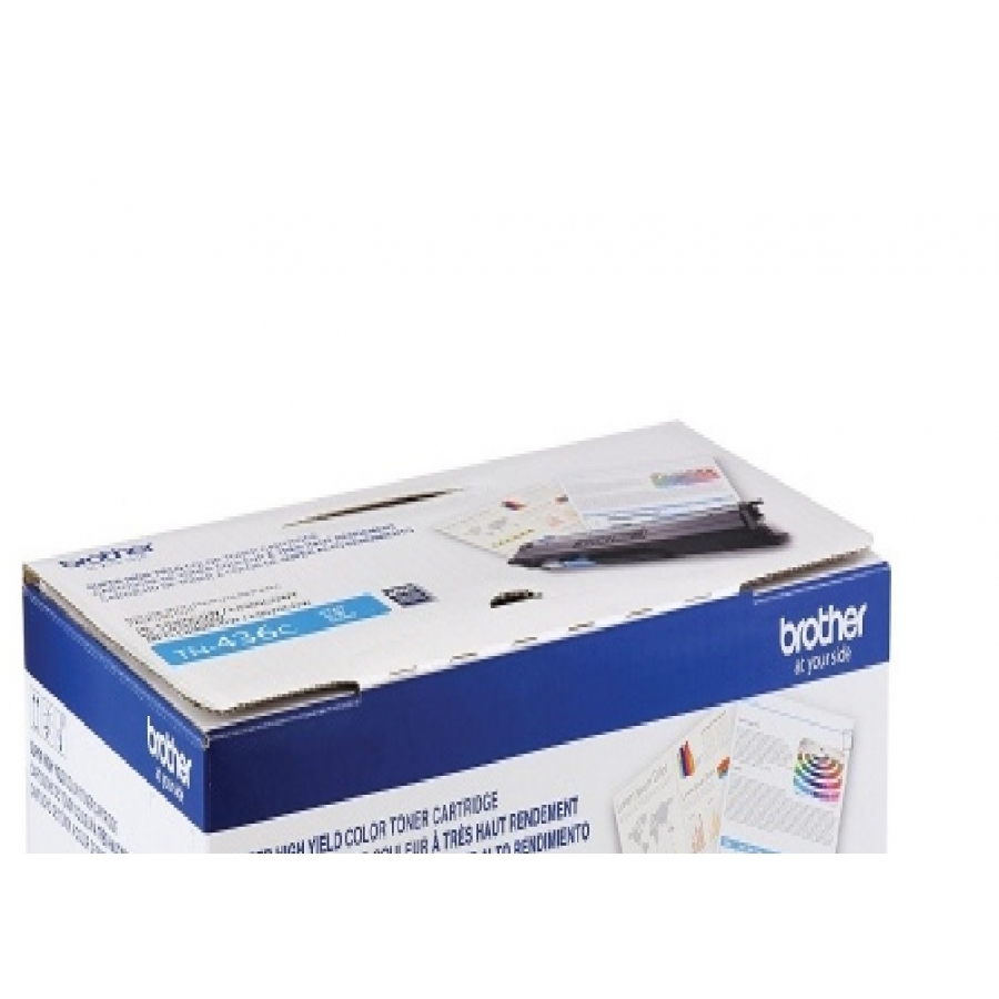 Toner Brother Cyan Tn436C Para Rendimiento De 6500 Paginas Al 5 Por Ciento De Cobertura