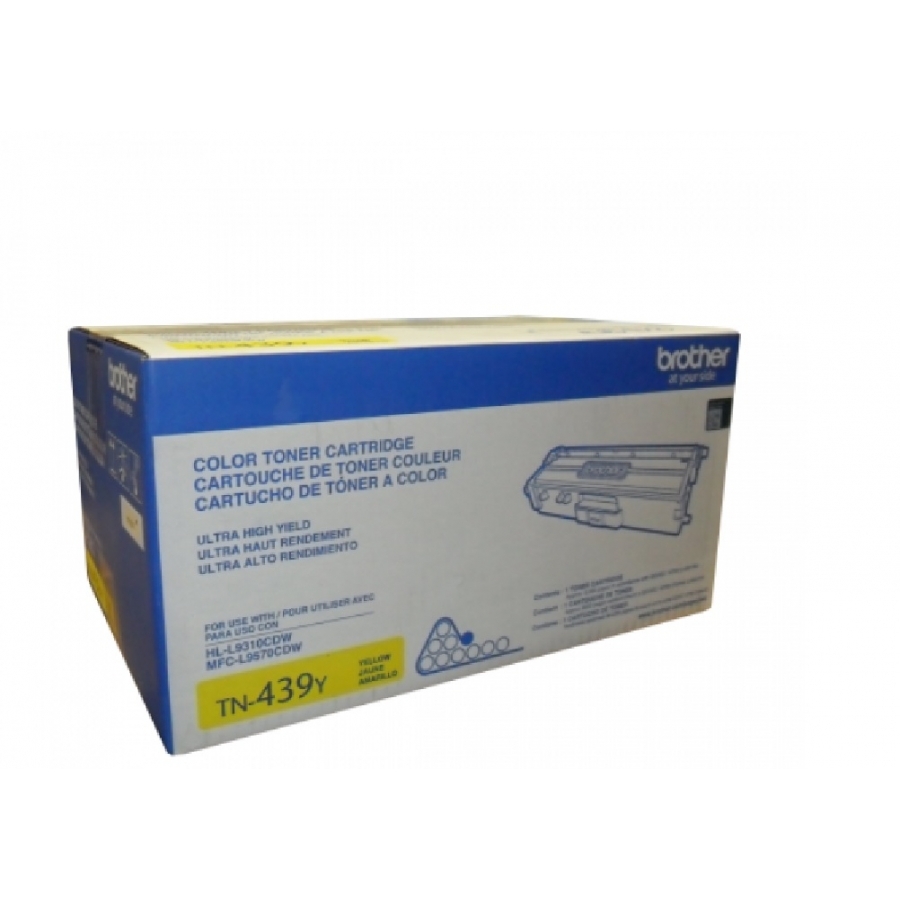 Toner Brother Amarillo Tn439Y Alto Rendimiento De 9000 Paginas Al 5 Por Ciento De Cobertura