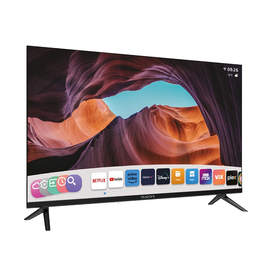 Television Smart Quaroni Whale Hd 32 3 Hdmi / 2 Usb / Rca / Optico / 3.5Mm 60Hz