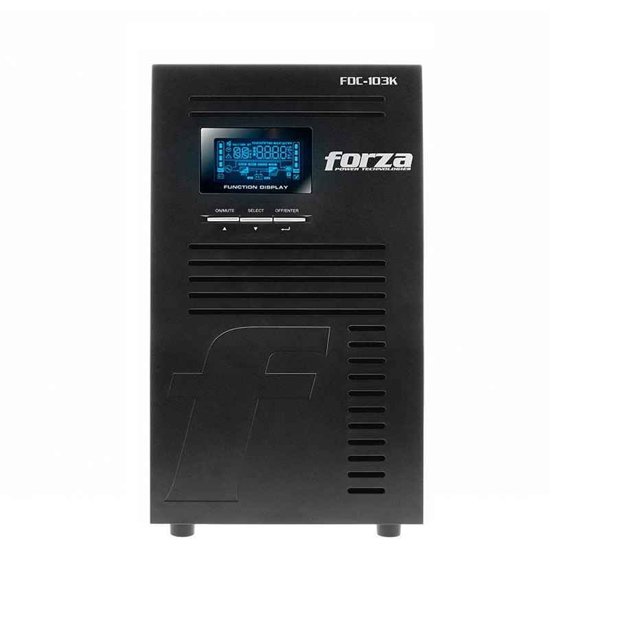 Ups Doble Conversion En Linea Forza Fdc-103K Con Capacidad De 3000Va/3000W Fp 1 120V 9-Nema 40-70Hz Negro.