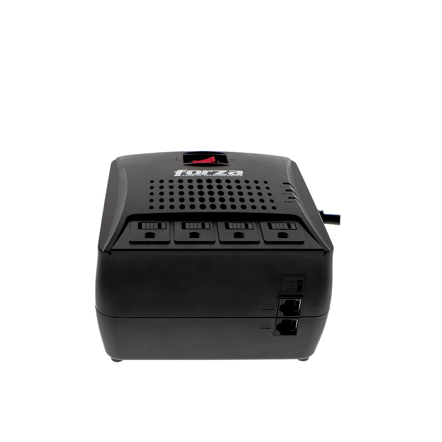 Regulador Automatico De Voltaje Forza Fvr-3001M Capacidad De  3000Va/1500W, 4 Slds Rj45-120V