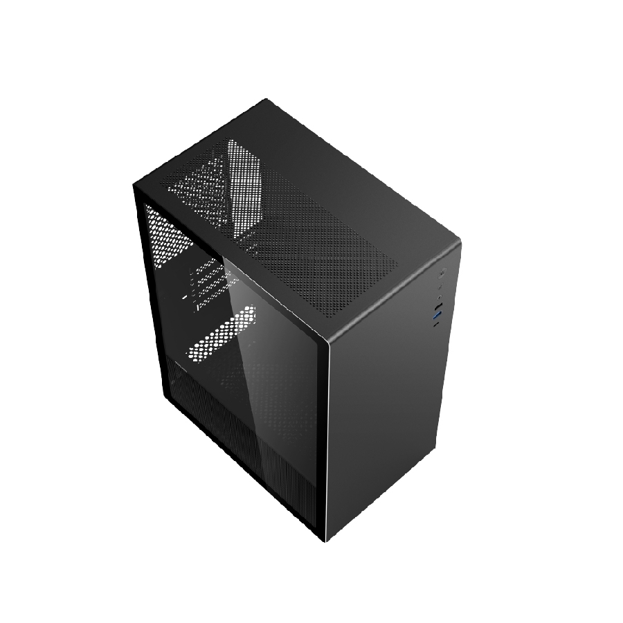 Gabinete Acteck Neuss Pro Gi717 / Mini Torre / Micro Atx - Itx / Panel Lateral Cristal Templado - Metal / Negro / Ac-935937